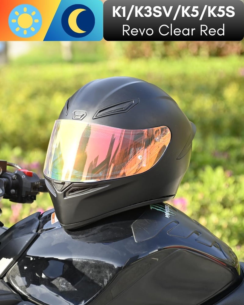Logto Motorcycle Helmet Visor for K1 K3SV K5 K5-S Visor Helmet Visor Replacement Uv Protection Anti-Scratch, Universal - Image 3